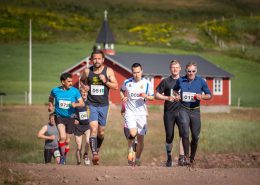 Marathon runners at the Leif den Lykkeliges Marathon in Qassiarsuk in South Greenland. By Mads Pihl