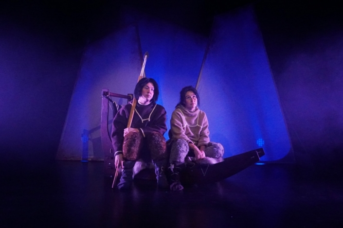 Performers in Juulimaaq, a play from The National Theatre of Greenland. Visit Greenland