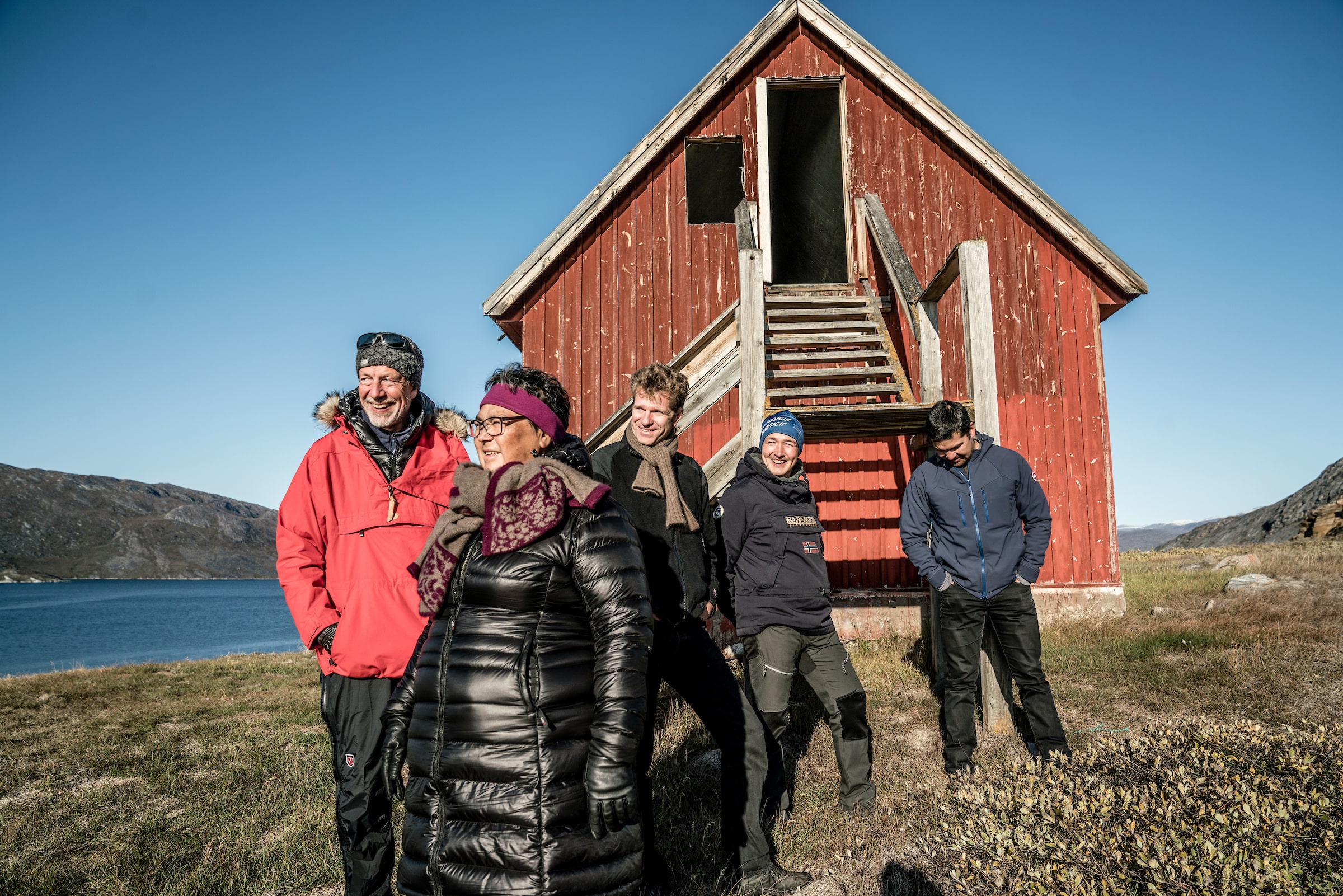 Tour Group in Saqqarliit. Photo - Per Arnesen, Visit Greenland