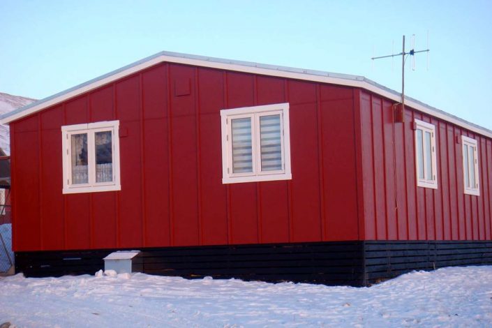 Qaanaaq Accommodation in Winter, North Greenland. Photo by Qaanaaq Accommodation