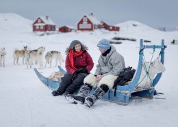 A coffee break in Oqaatsut while on a dog sledding trip in the Ilulissat area in Greenland. By Mads Pihl