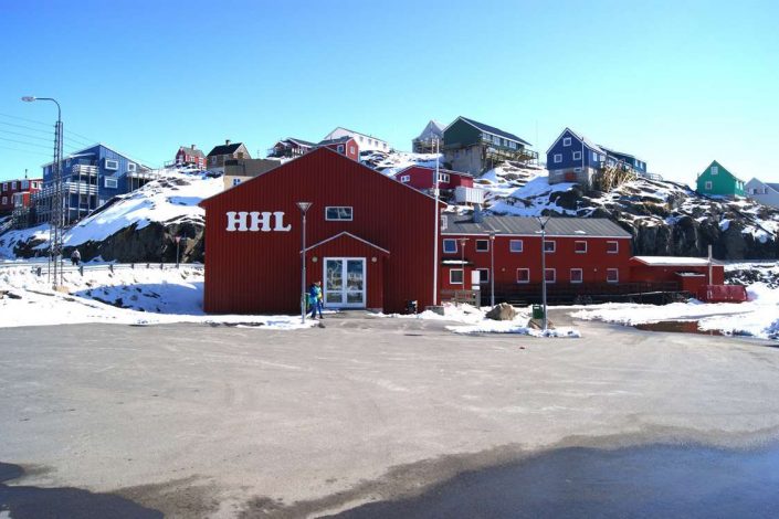 Hotel Heilmann Lyberth frontside in Maniitsoq, Greenland. Photo by Hotel Heilmann Lyberth - Visit Greenland